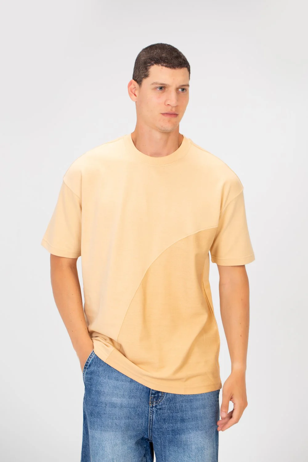 Men's Basic Colors Summer Melton Regular Fit Half Sleeve Crew Neck T-Shirt