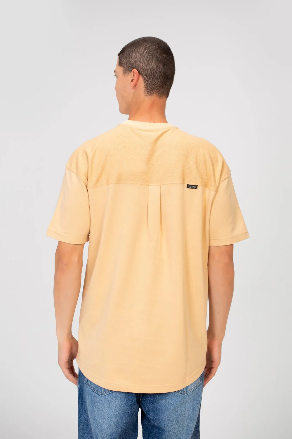Men's Basic Colors Summer Melton Regular Fit Half Sleeve Crew Neck T-Shirt - Image 2