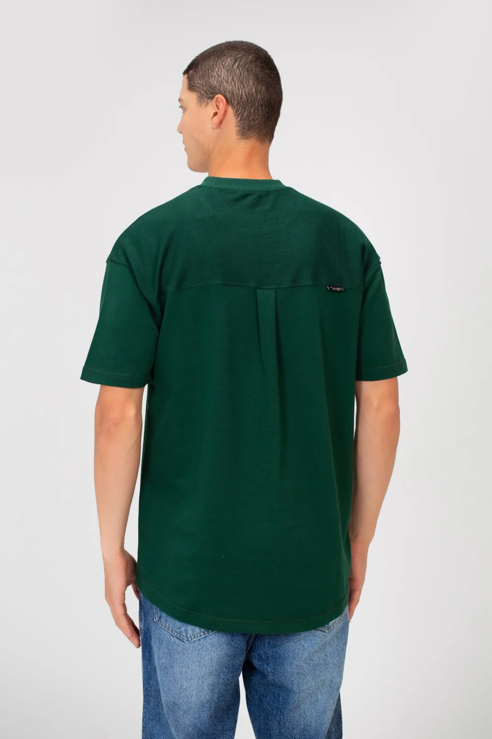 Men's Basic Colors Summer Melton Regular Fit Half Sleeve Crew Neck T-Shirt - Image 6