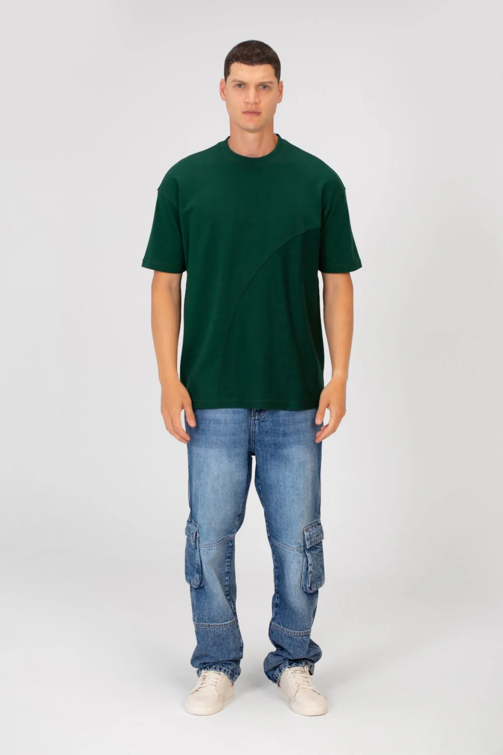 Men's Basic Colors Summer Melton Regular Fit Half Sleeve Crew Neck T-Shirt - Image 8
