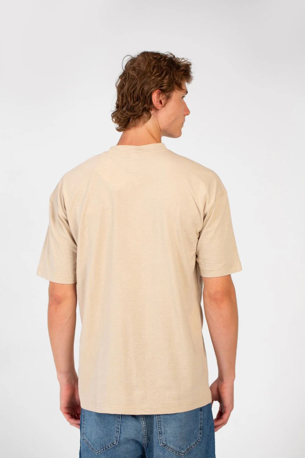 Men's Basic Details Crew Neck Regular Fit T-Shirt With Short Sleeves - Image 2
