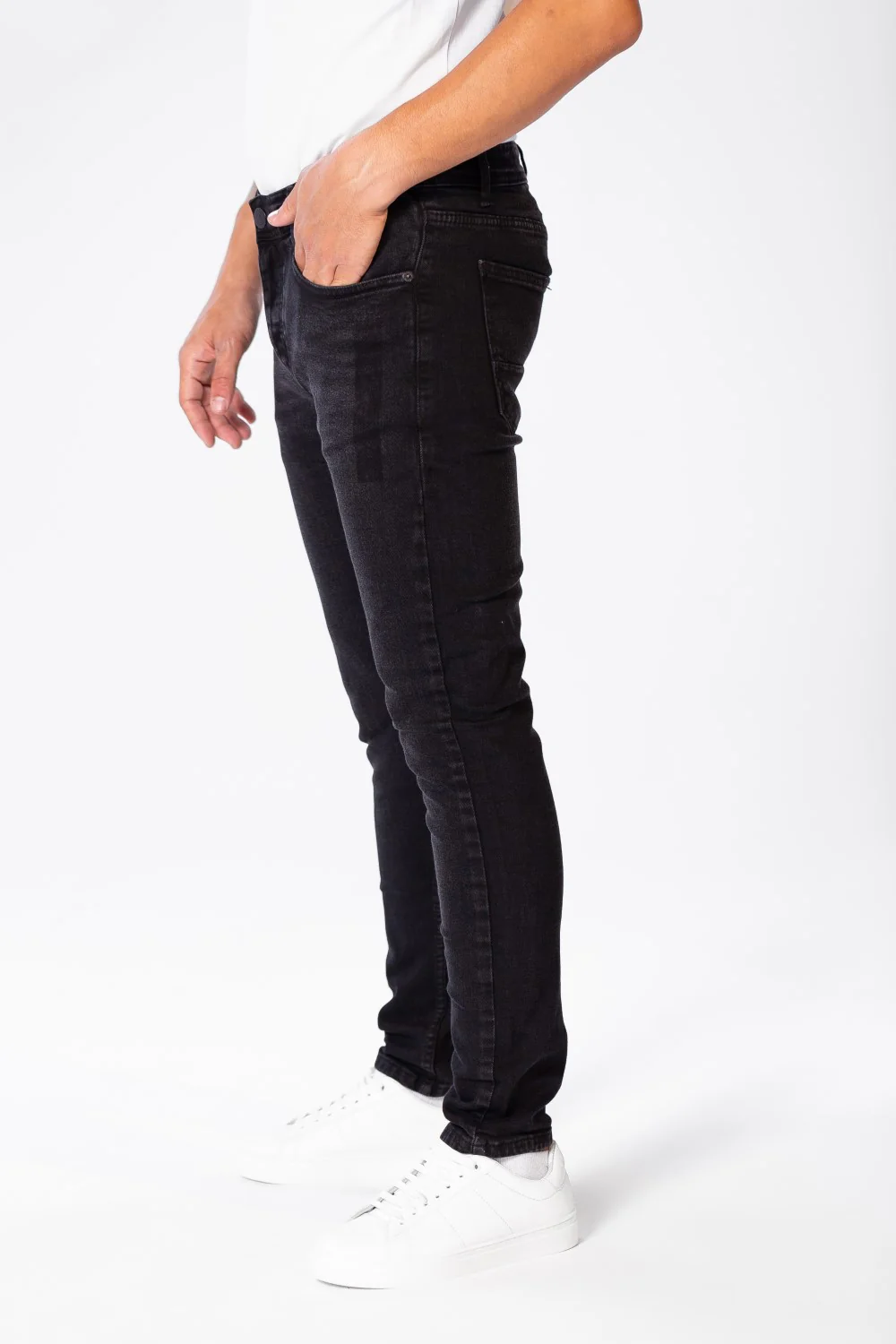 Men's Basic Five Pocket Super Skinny Jeans Pants - Image 3