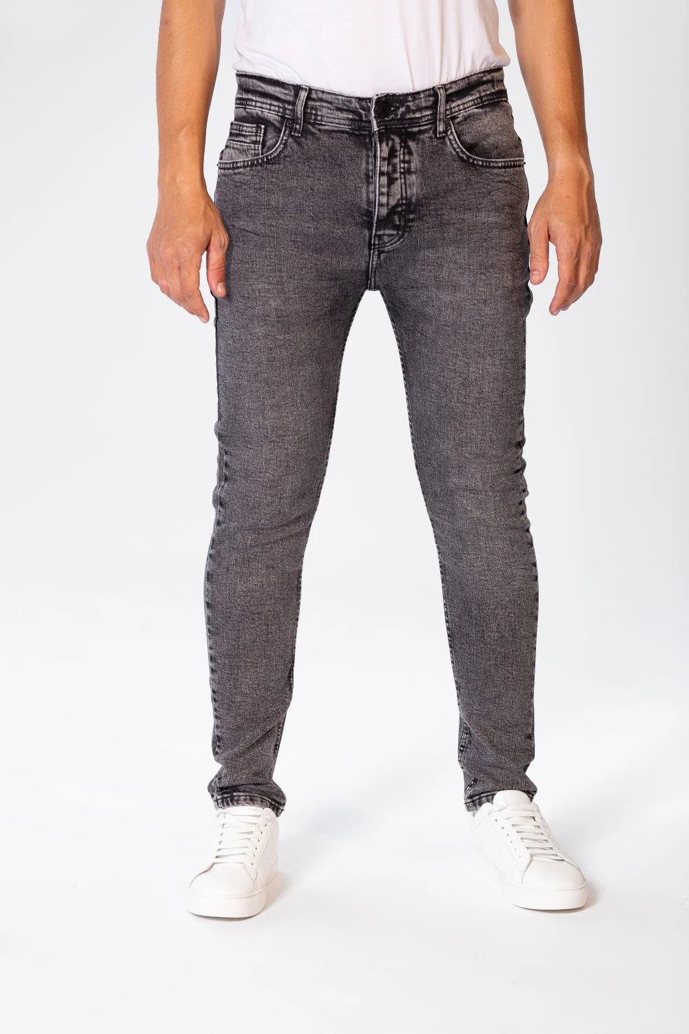 Men's Basic Five Pocket Super Skinny Jeans Pants - Image 4