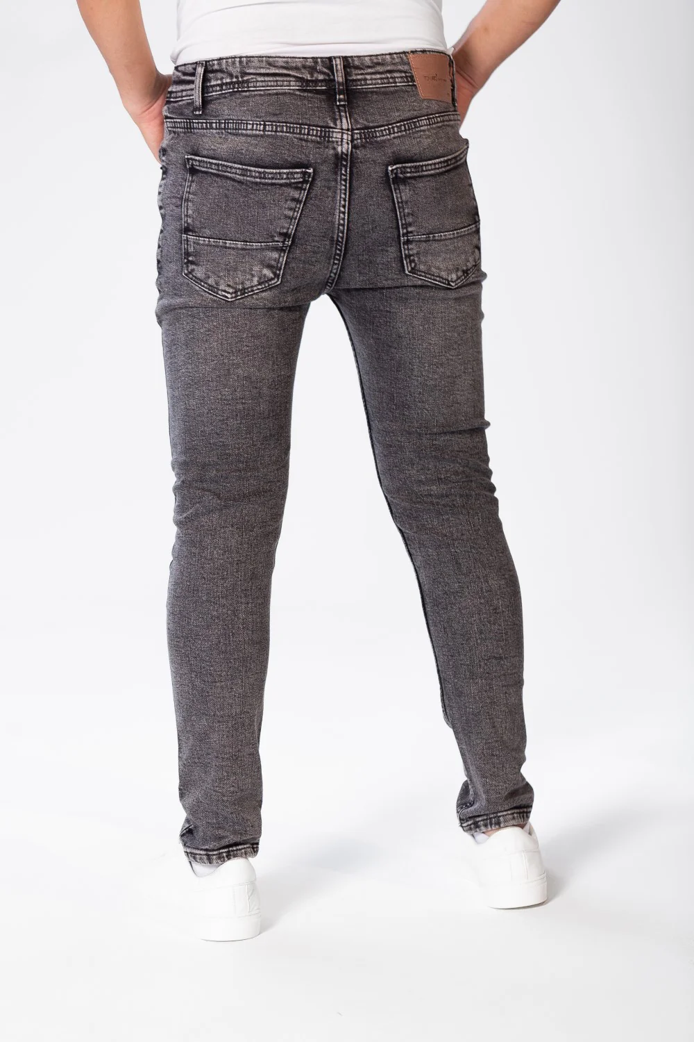 Men's Basic Five Pocket Super Skinny Jeans Pants - Image 5