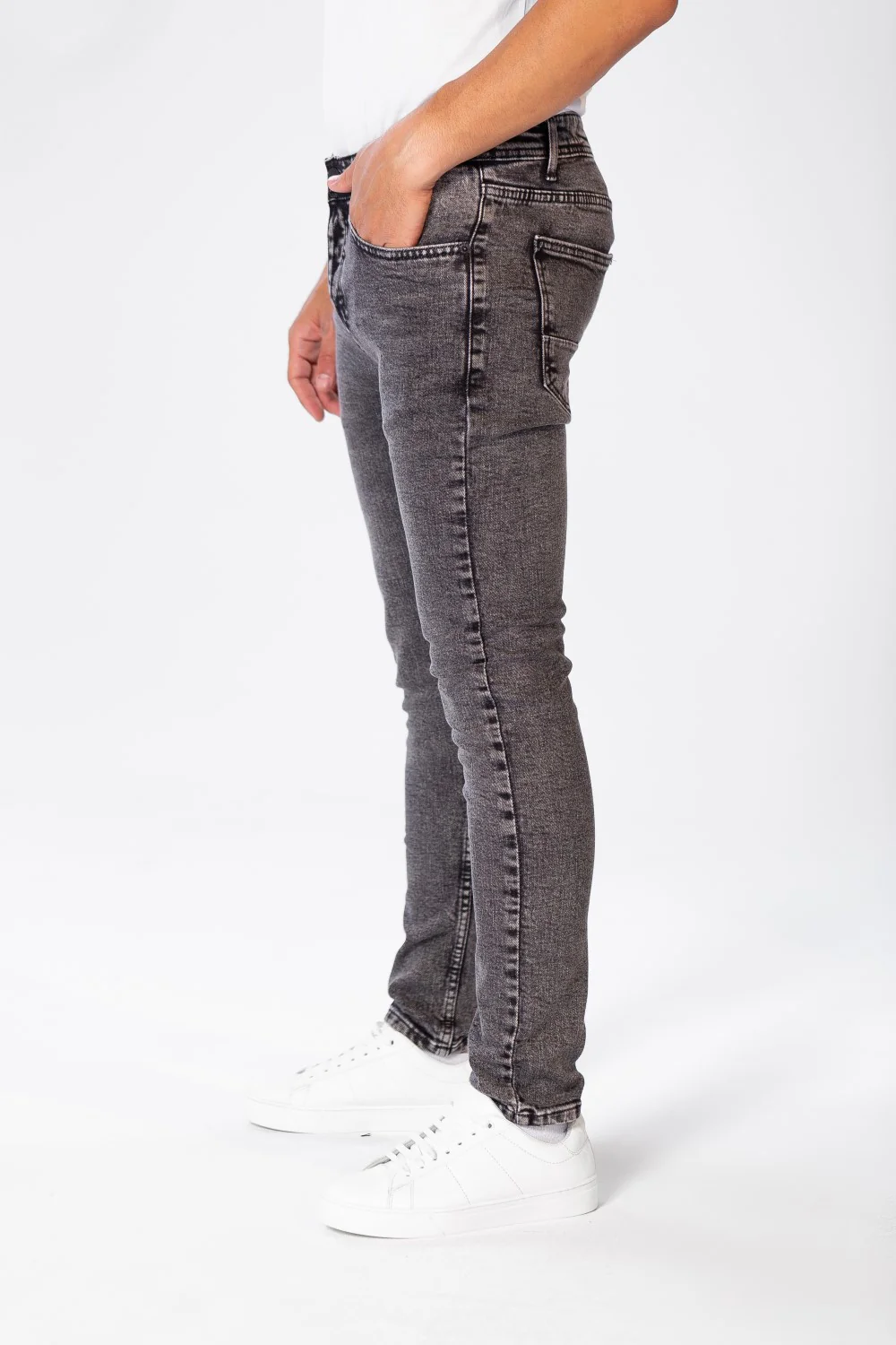 Men's Basic Five Pocket Super Skinny Jeans Pants - Image 6