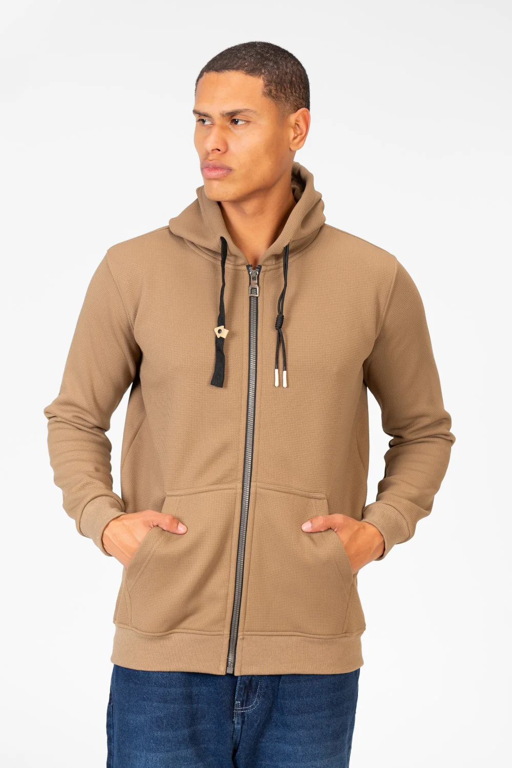 Men's Basic Full Zip Long Sleeve Sweatshirt - Image 9