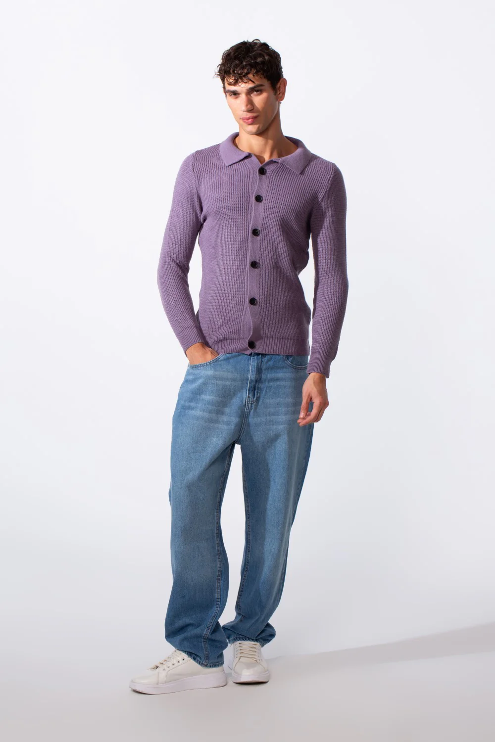 Men's Basic Knitted Long Sleeves Essential Pullover - Image 4