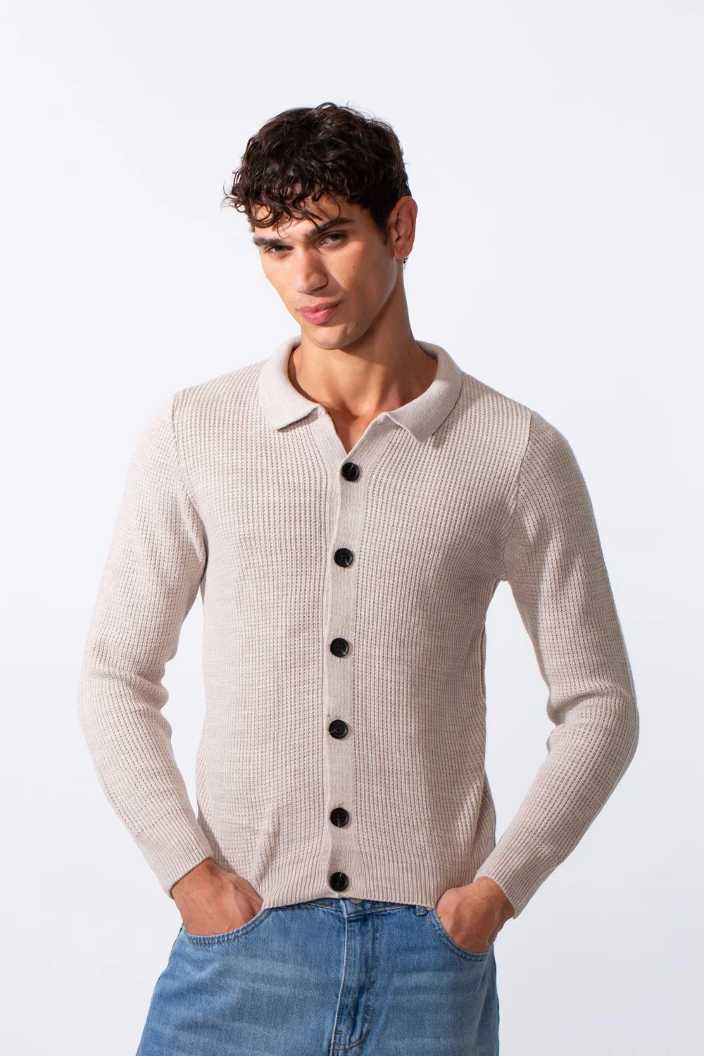 Men's Basic Knitted Long Sleeves Essential Pullover - Image 5