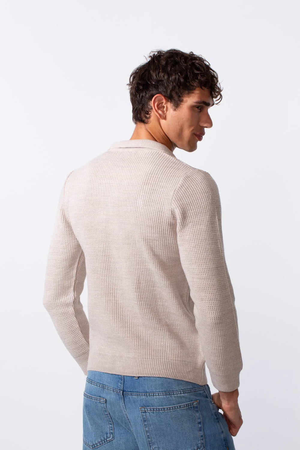 Men's Basic Knitted Long Sleeves Essential Pullover - Image 6