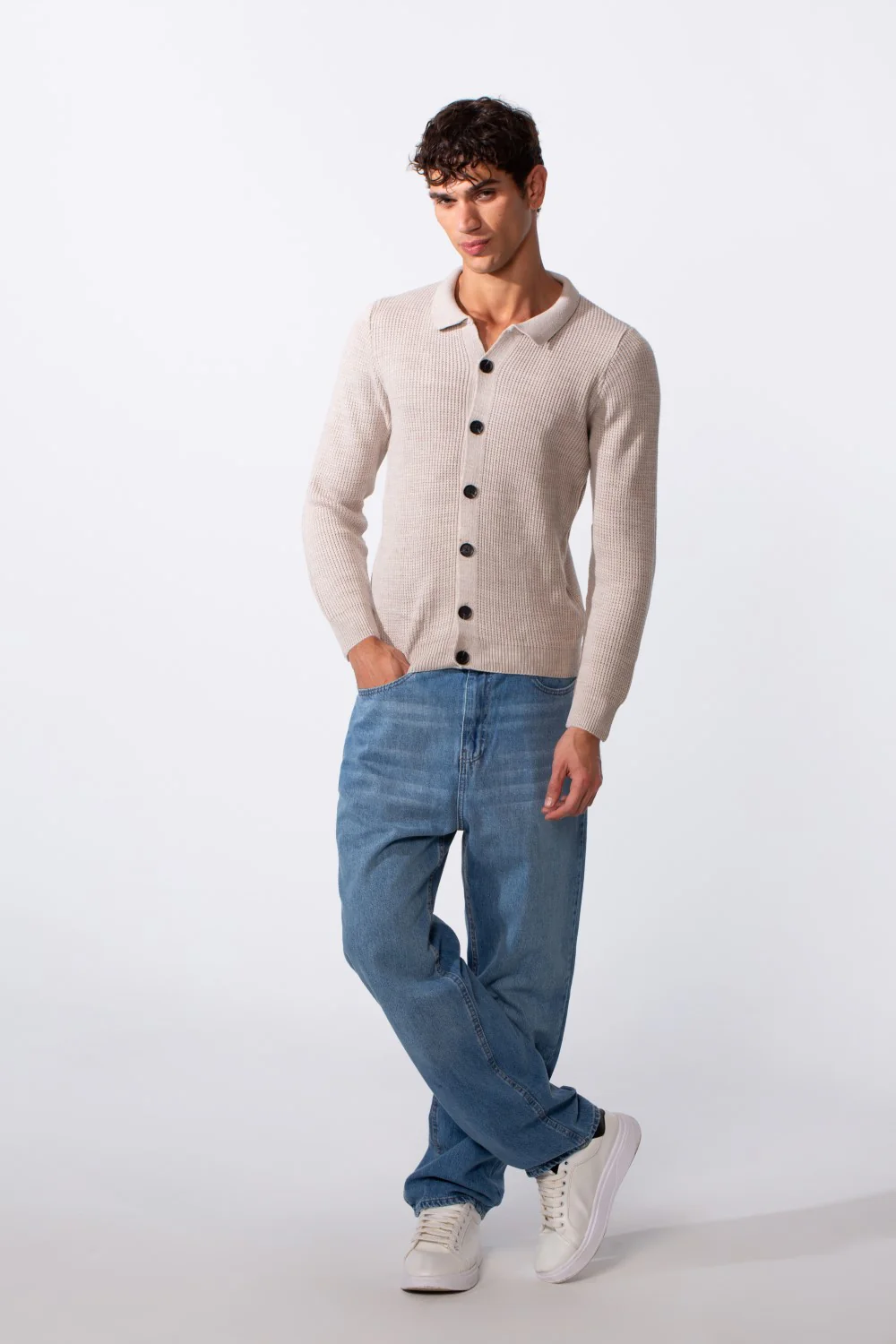 Men's Basic Knitted Long Sleeves Essential Pullover - Image 7