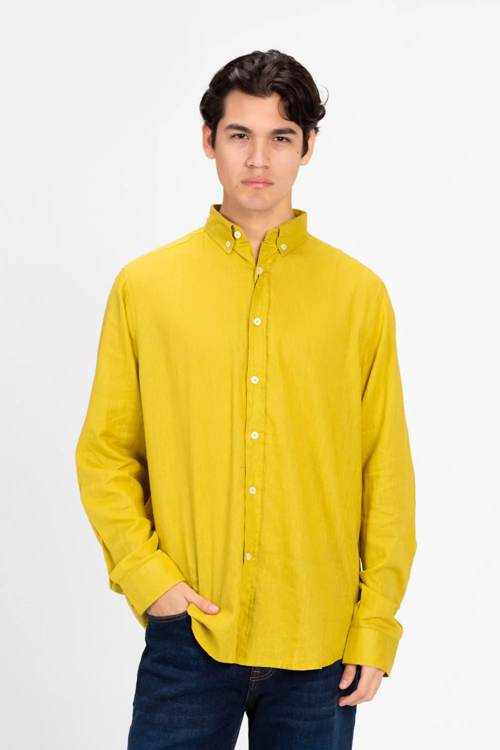 Men's Basic Linen Regular Fit Shirt - Image 25