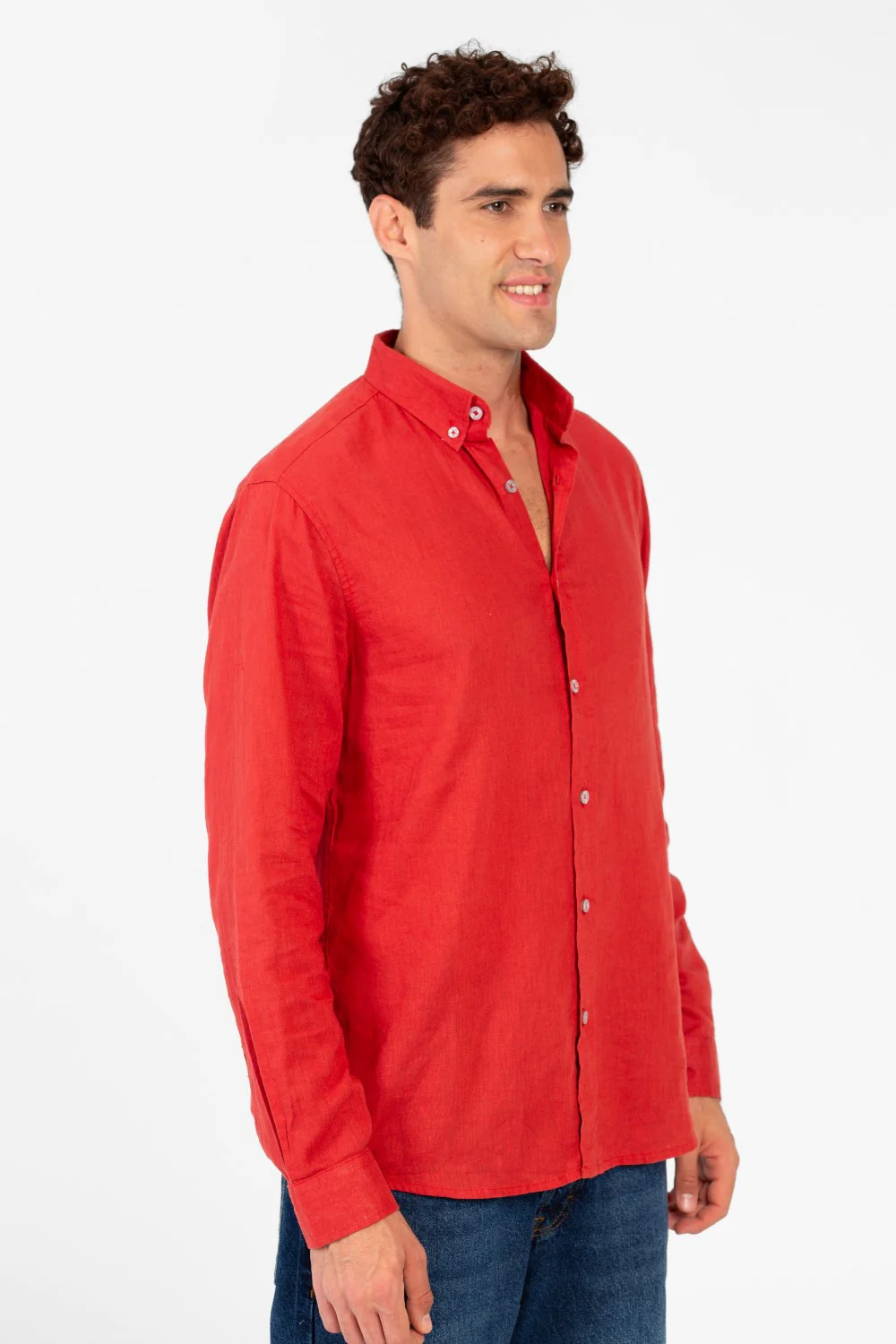 Men's Basic Linen Regular Fit Shirt - Image 47