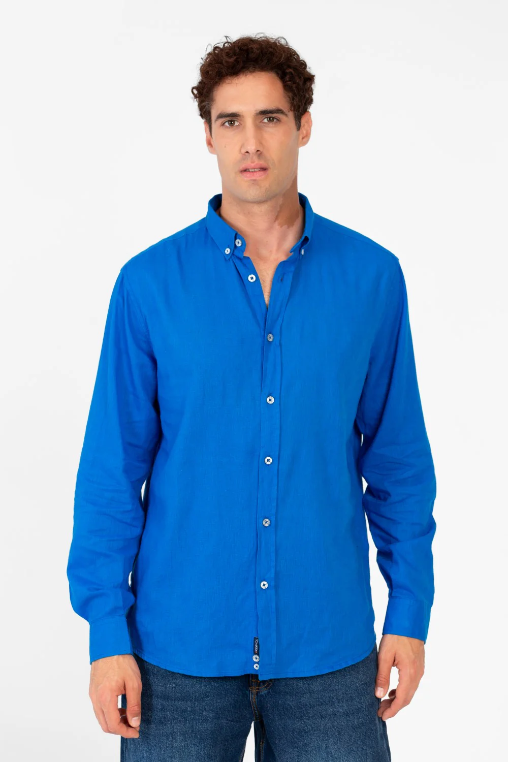 Men's Basic Linen Regular Fit Shirt - Image 5