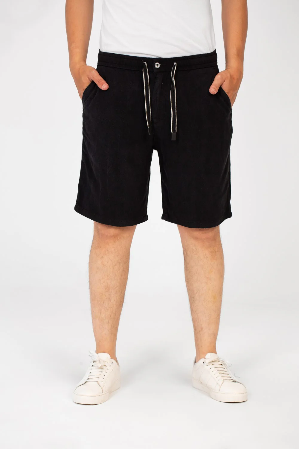 Men's Basic Linen Short With A Middle Drawstring And Pockets Comfortable And High Quality - Image 5