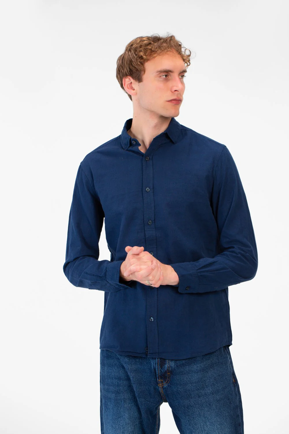 Men's Basic Long Sleeve Regular Fit Collar Shirt - Image 13