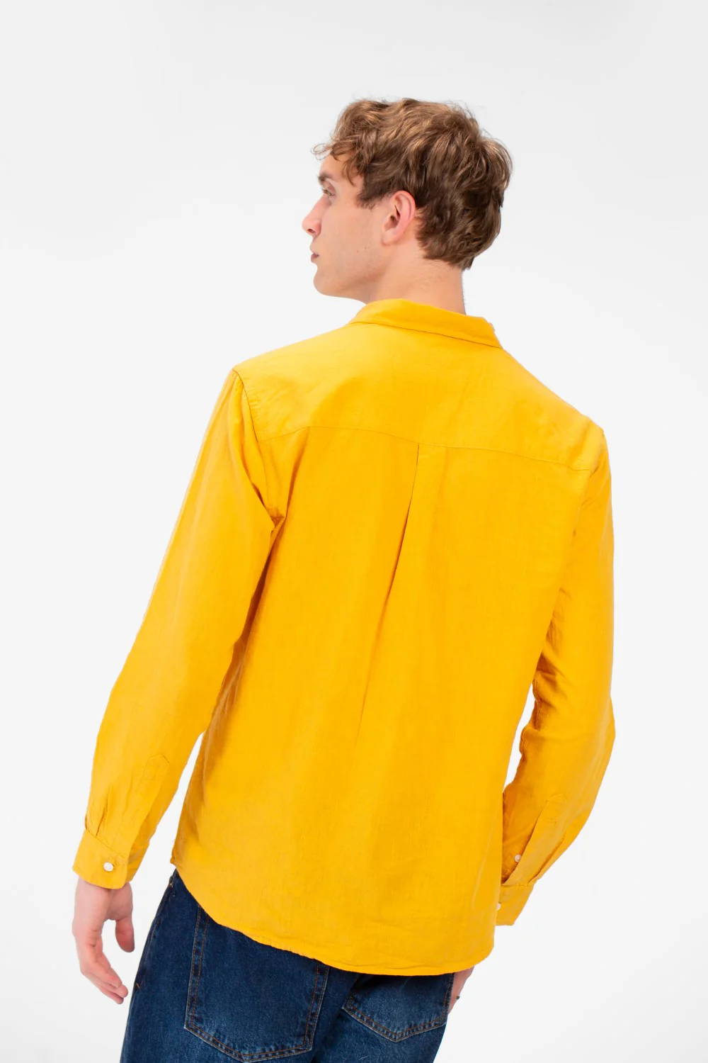 Men's Basic Long Sleeve Regular Fit Collar Shirt - Image 18
