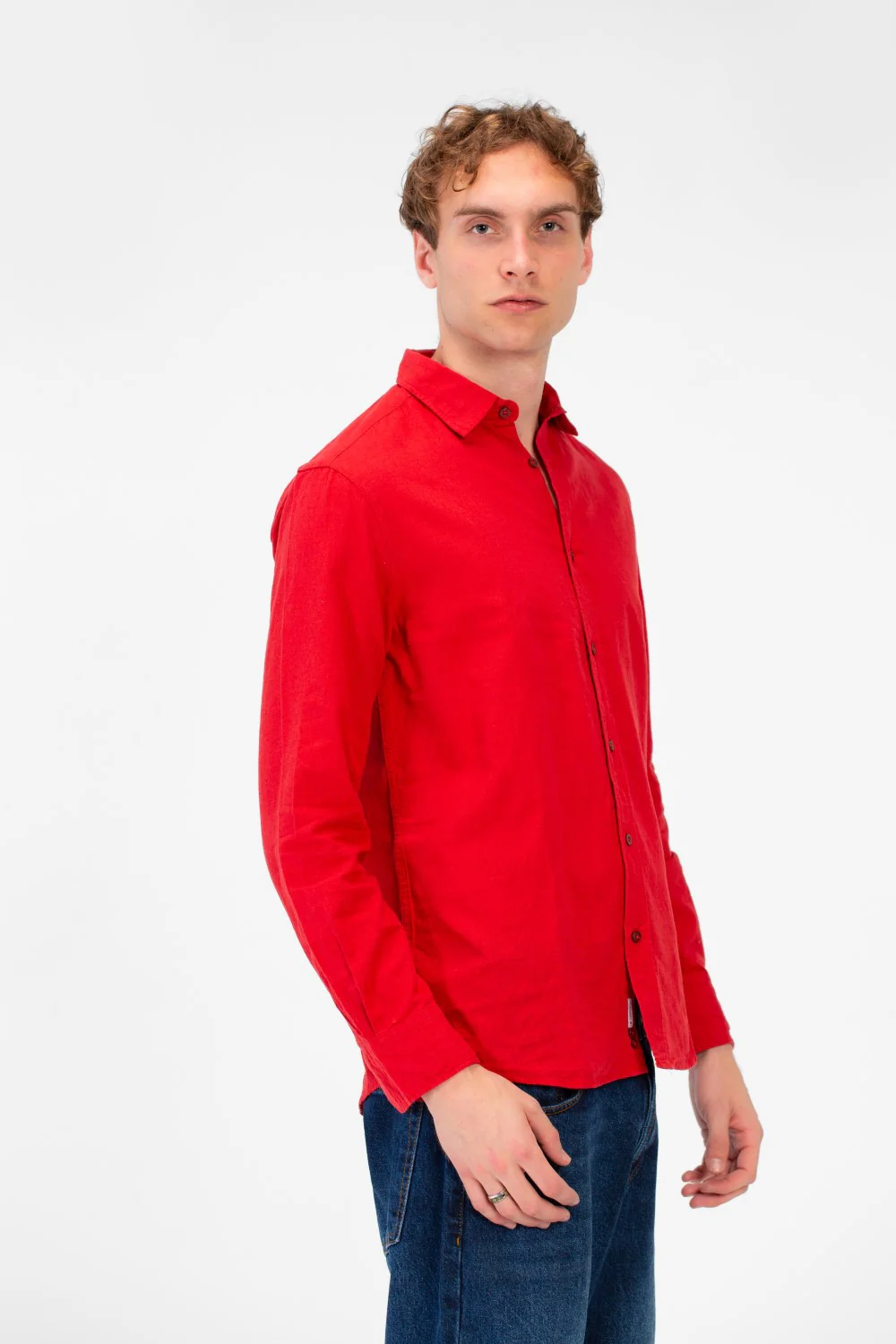 Men's Basic Long Sleeve Regular Fit Collar Shirt - Image 23