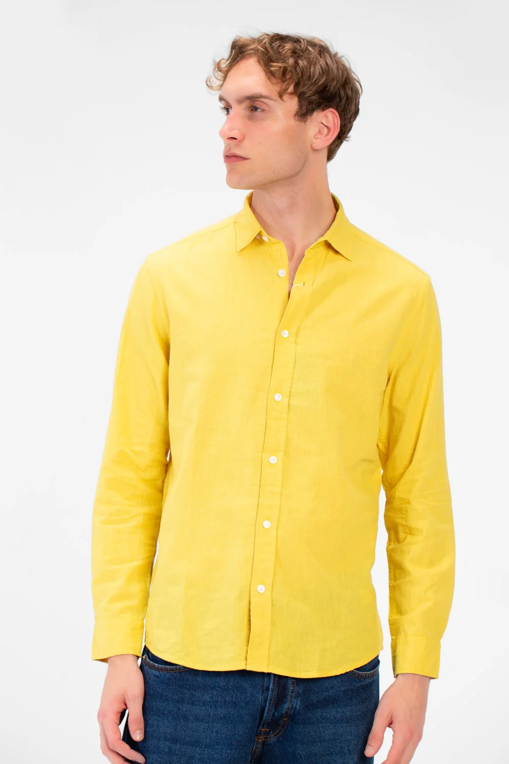 Men's Basic Long Sleeve Regular Fit Collar Shirt - Image 29