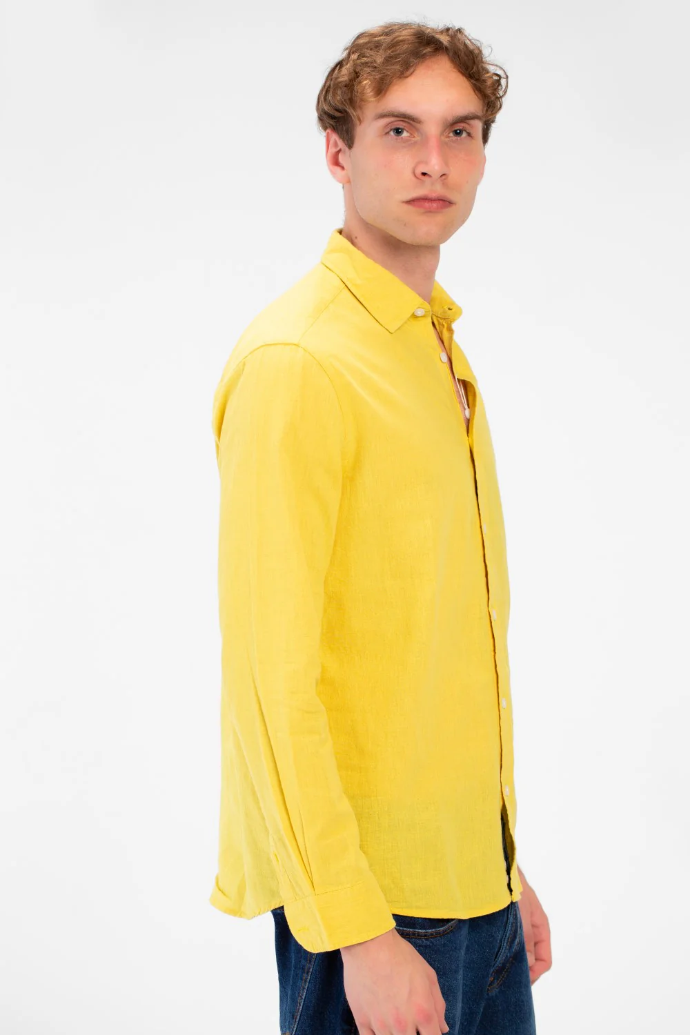 Men's Basic Long Sleeve Regular Fit Collar Shirt - Image 31