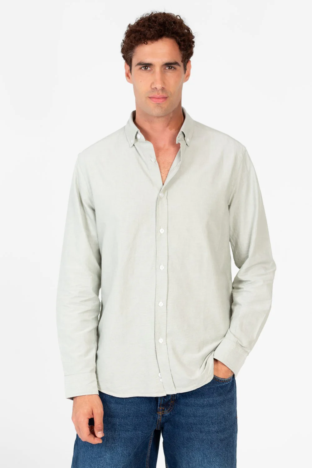 Men's Basic Long Sleeve Regular Fit Shirt - Image 33