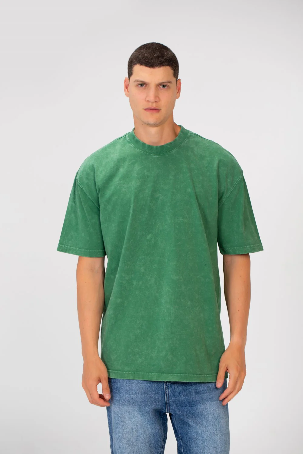Men's Basic Oversized Half Sleeve Crew Neck T-Shirt - Image 5