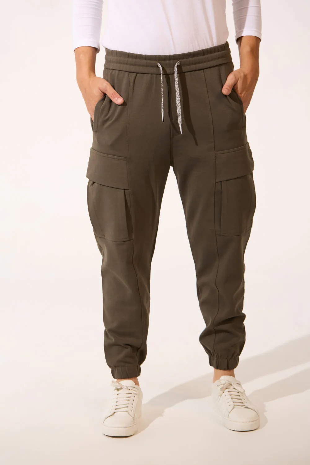 Men's Basic Oversized Sweatpants With Elastic Waistband And Side Pockets - Image 9