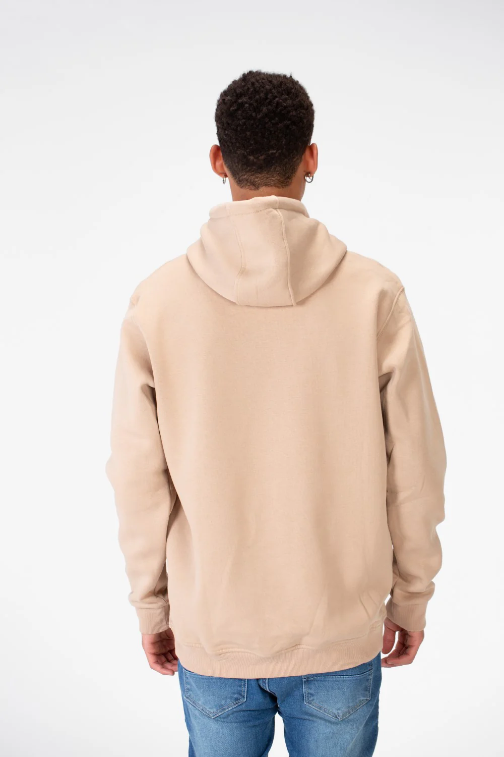 Men's Basic Plain Hoodie Sweatshirt With Pocket And Tomato Badge On The Front - Image 2