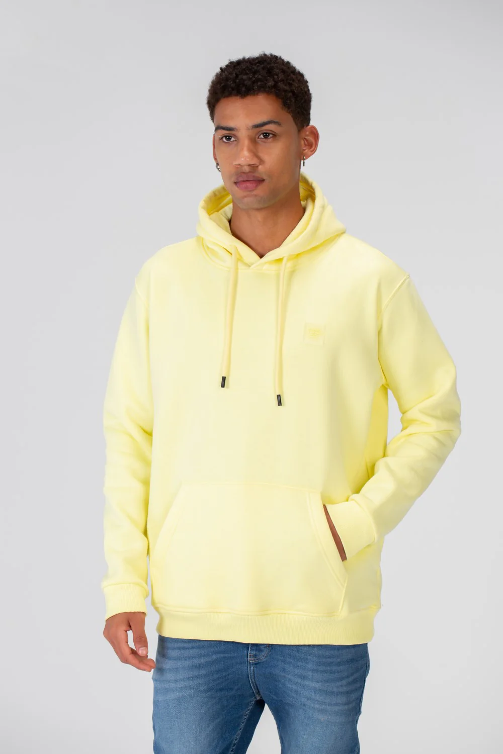 Men's Basic Plain Hoodie Sweatshirt With Pocket And Tomato Badge On The Front - Image 43