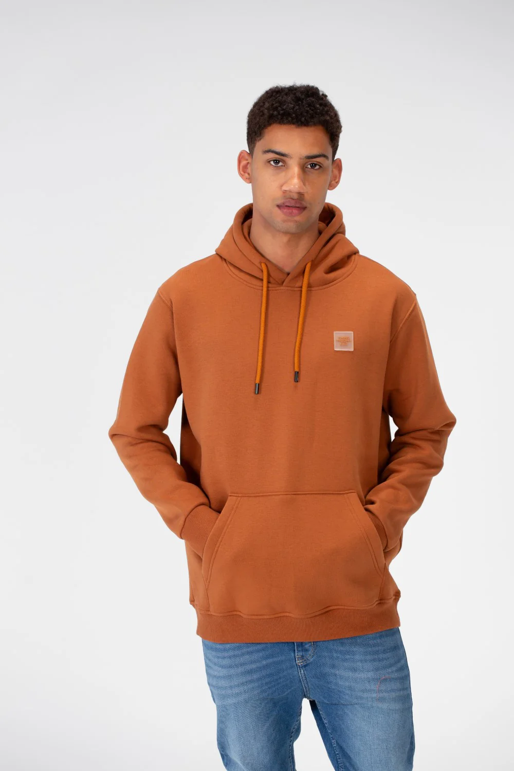 Men's Basic Plain Hoodie Sweatshirt With Pocket And Tomato Badge On The Front - Image 7