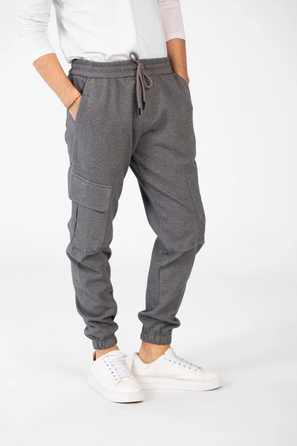 Men's Basic Plain Jogger Sweatpants With Side Pockets - Image 11