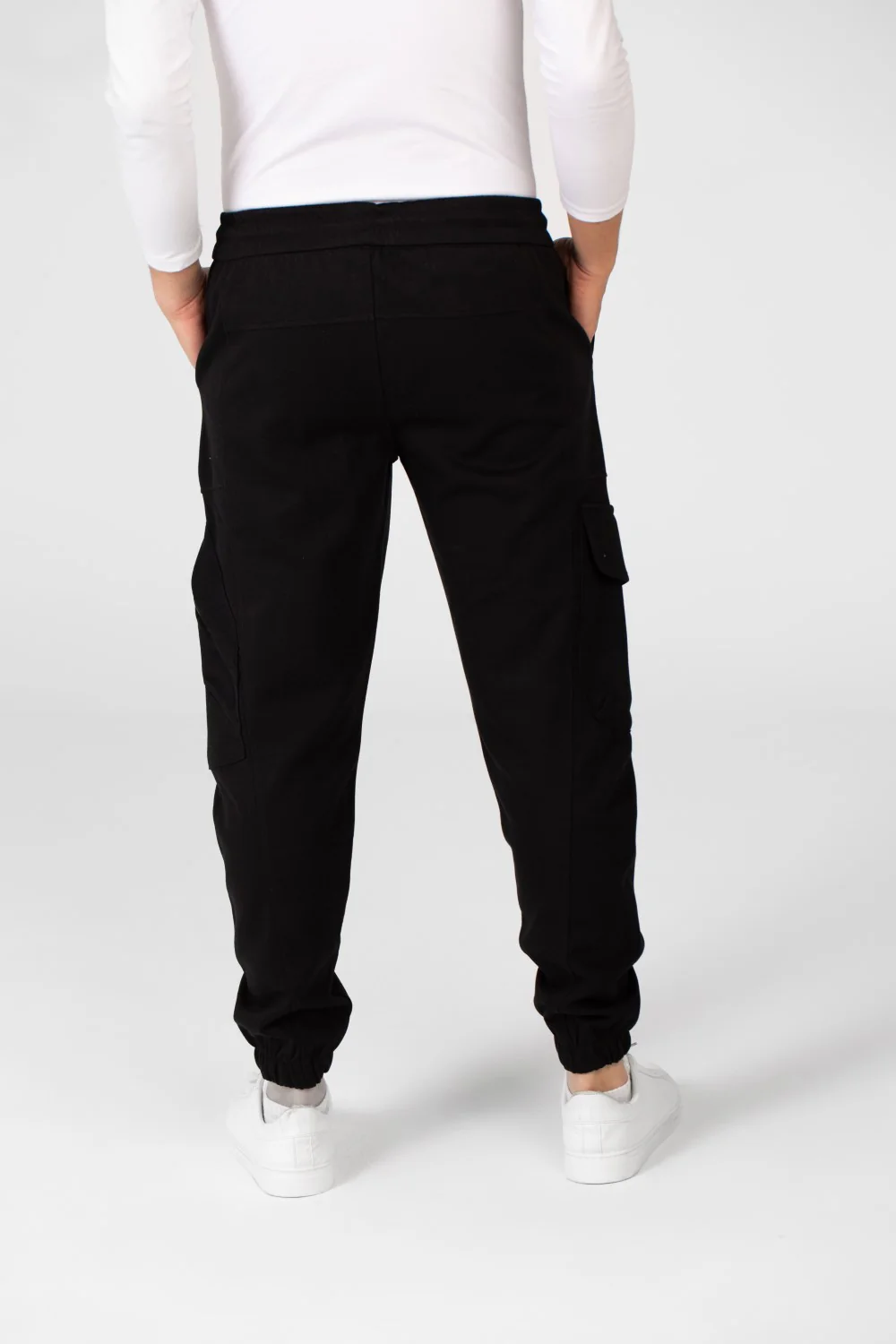 Men's Basic Plain Jogger Sweatpants With Side Pockets - Image 6