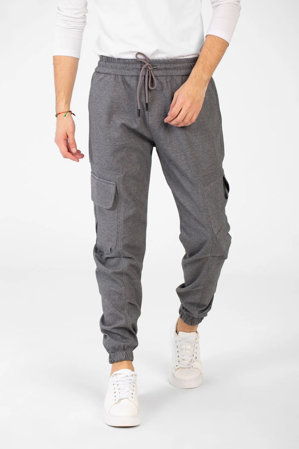 Men's Basic Plain Jogger Sweatpants With Side Pockets - Image 9