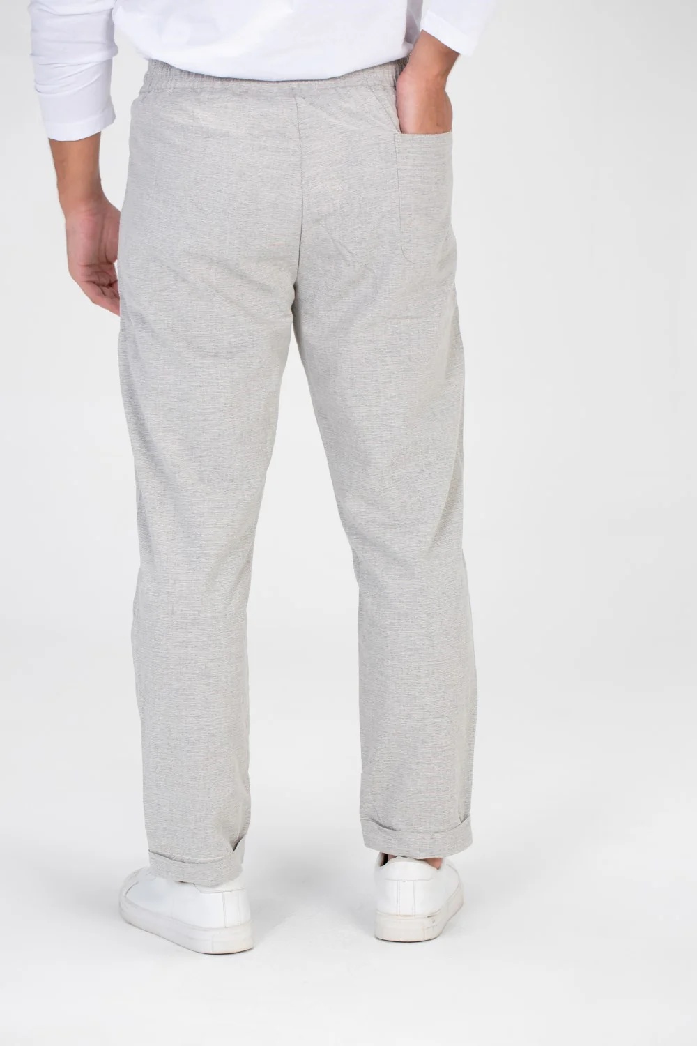 Men's Basic Plain Linen Pants With A Distinctive Summer Cut - Image 10