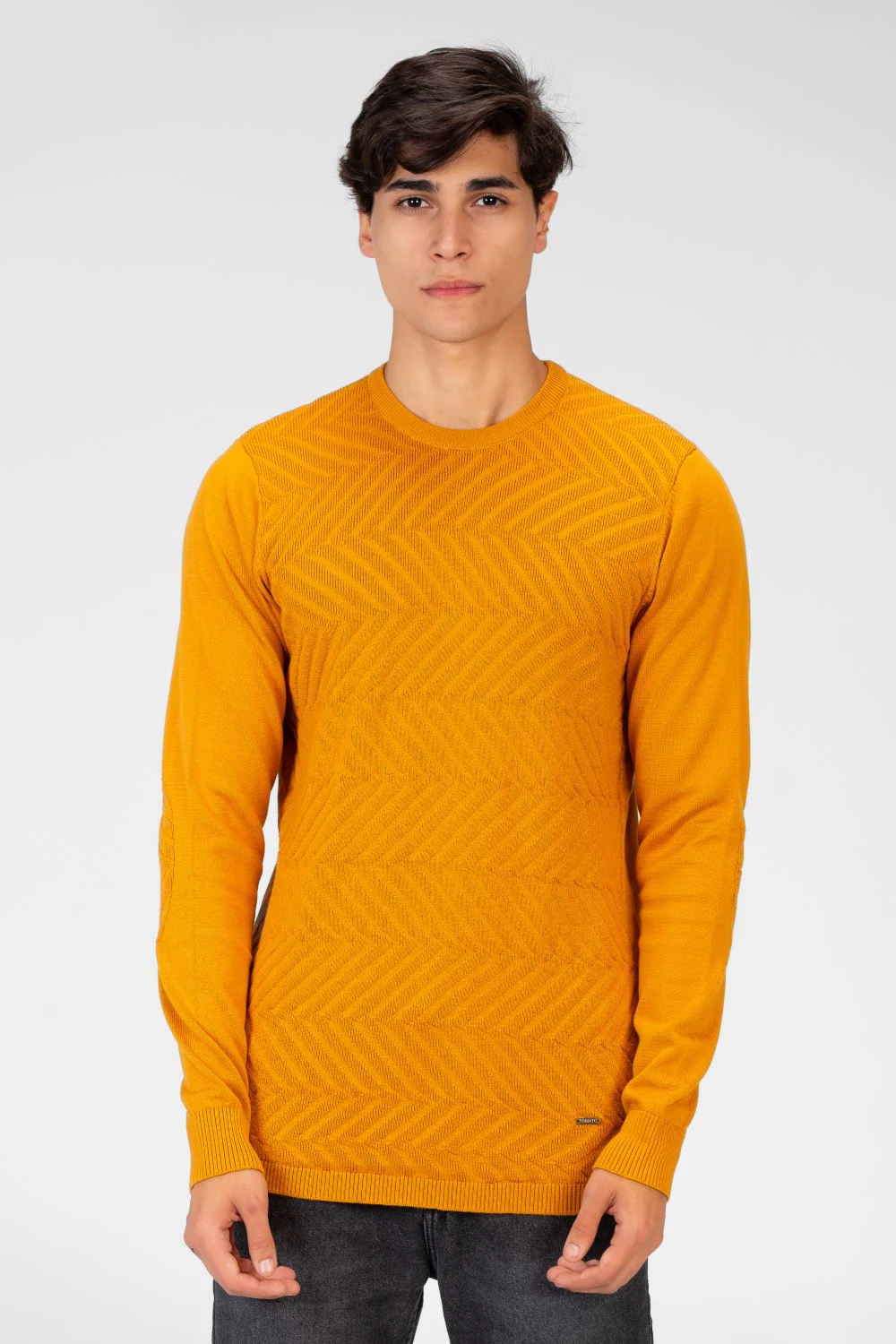 Men's Basic Plain Pullover With A Round Neck In Comfortable Material - Image 9