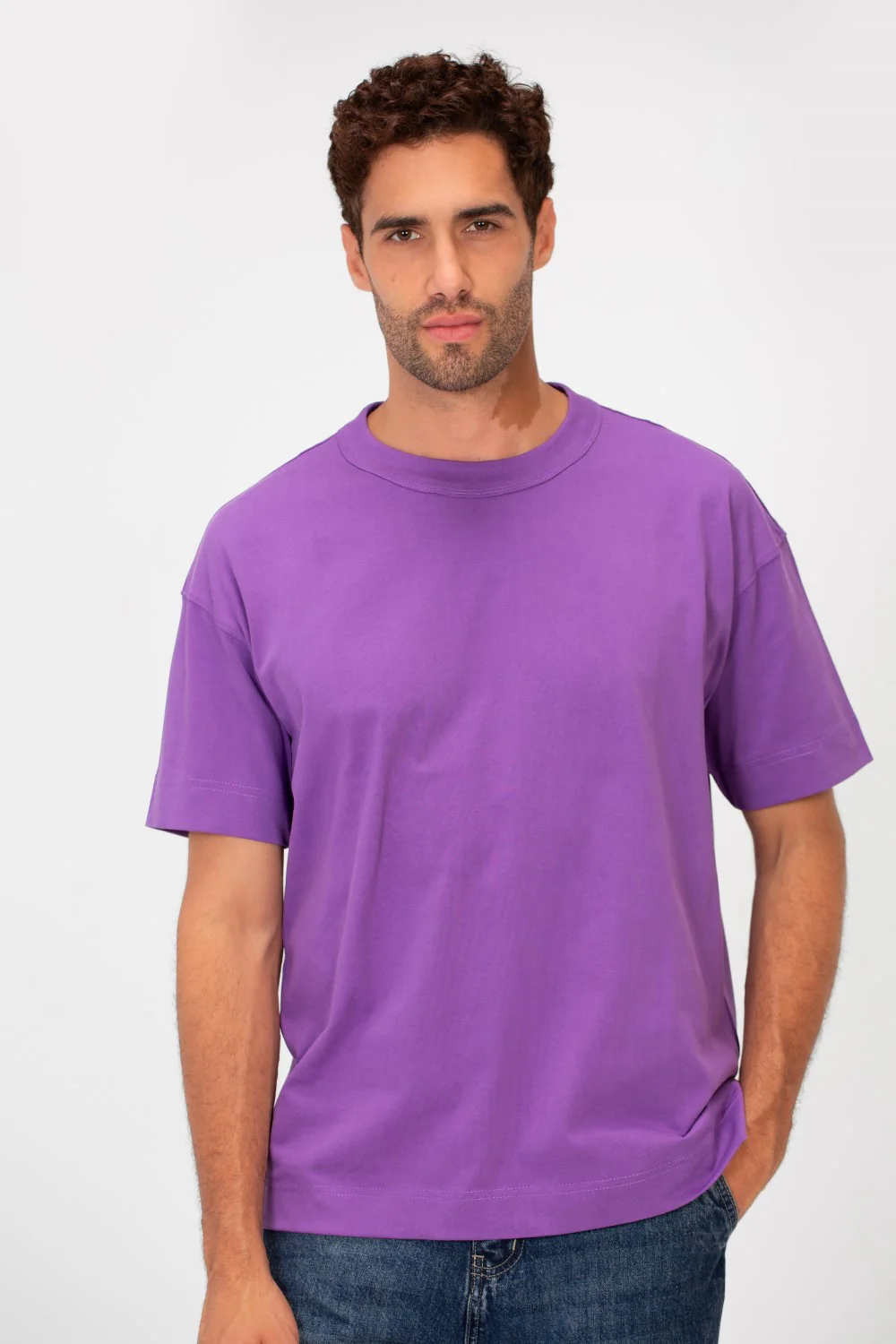 Men's Basic Plain Regular Fit High Quality Short Sleeve Round Neck T-Shirt - Image 29