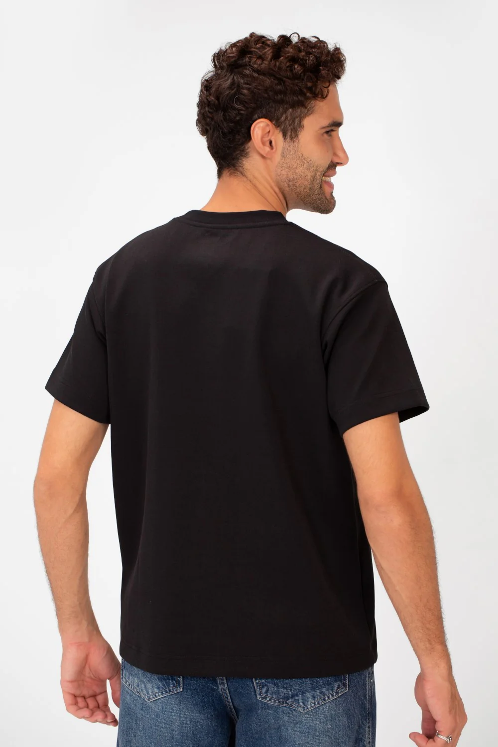 Men's Basic Plain Round Neck Short Sleeve T-shirt - Image 2