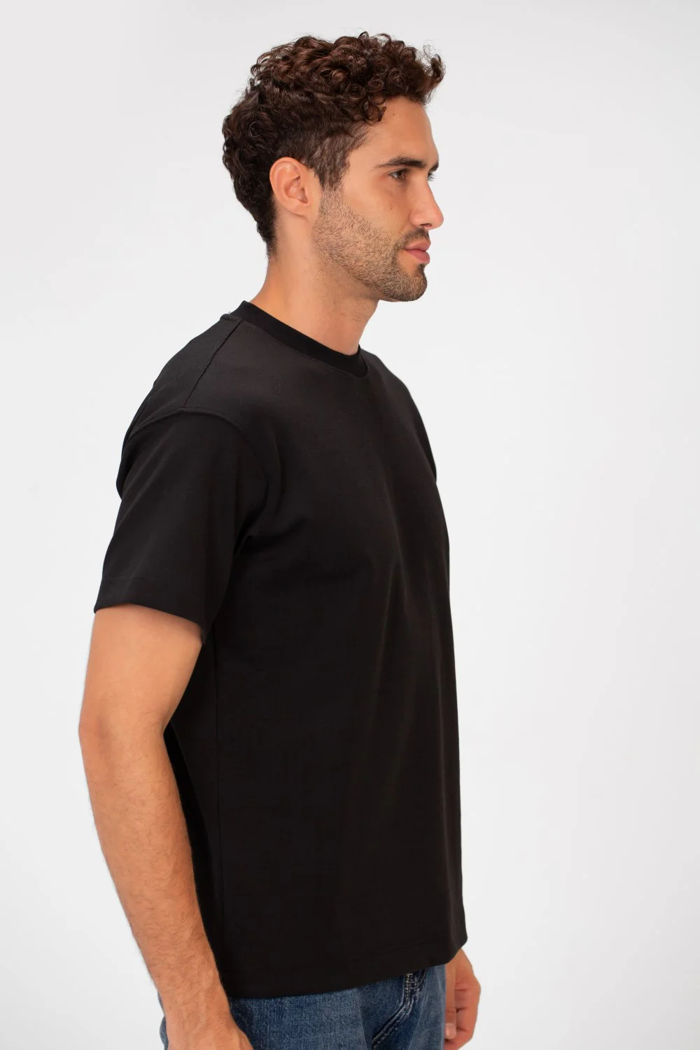 Men's Basic Plain Round Neck Short Sleeve T-shirt - Image 3
