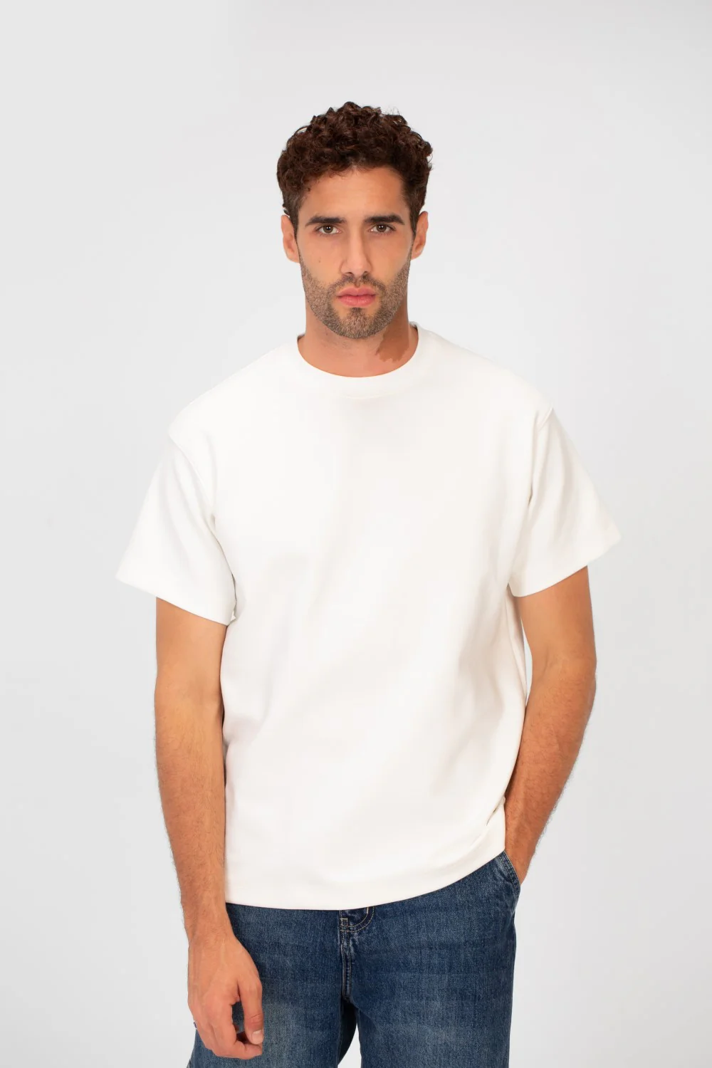Men's Basic Plain Round Neck Short Sleeve T-shirt - Image 5