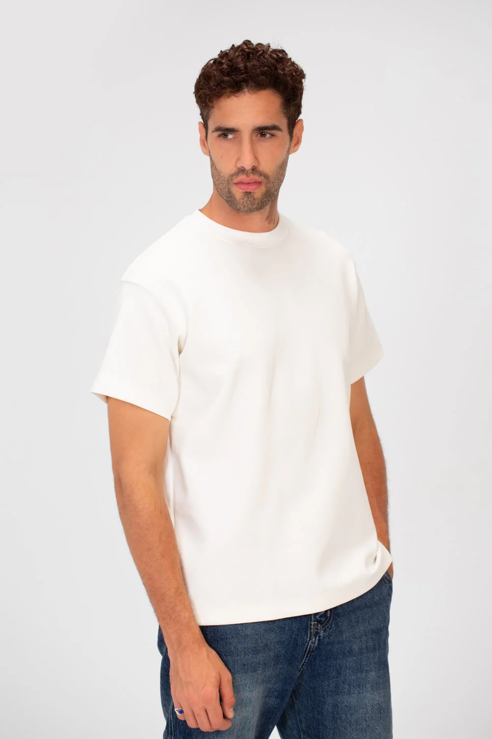 Men's Basic Plain Round Neck Short Sleeve T-shirt - Image 7