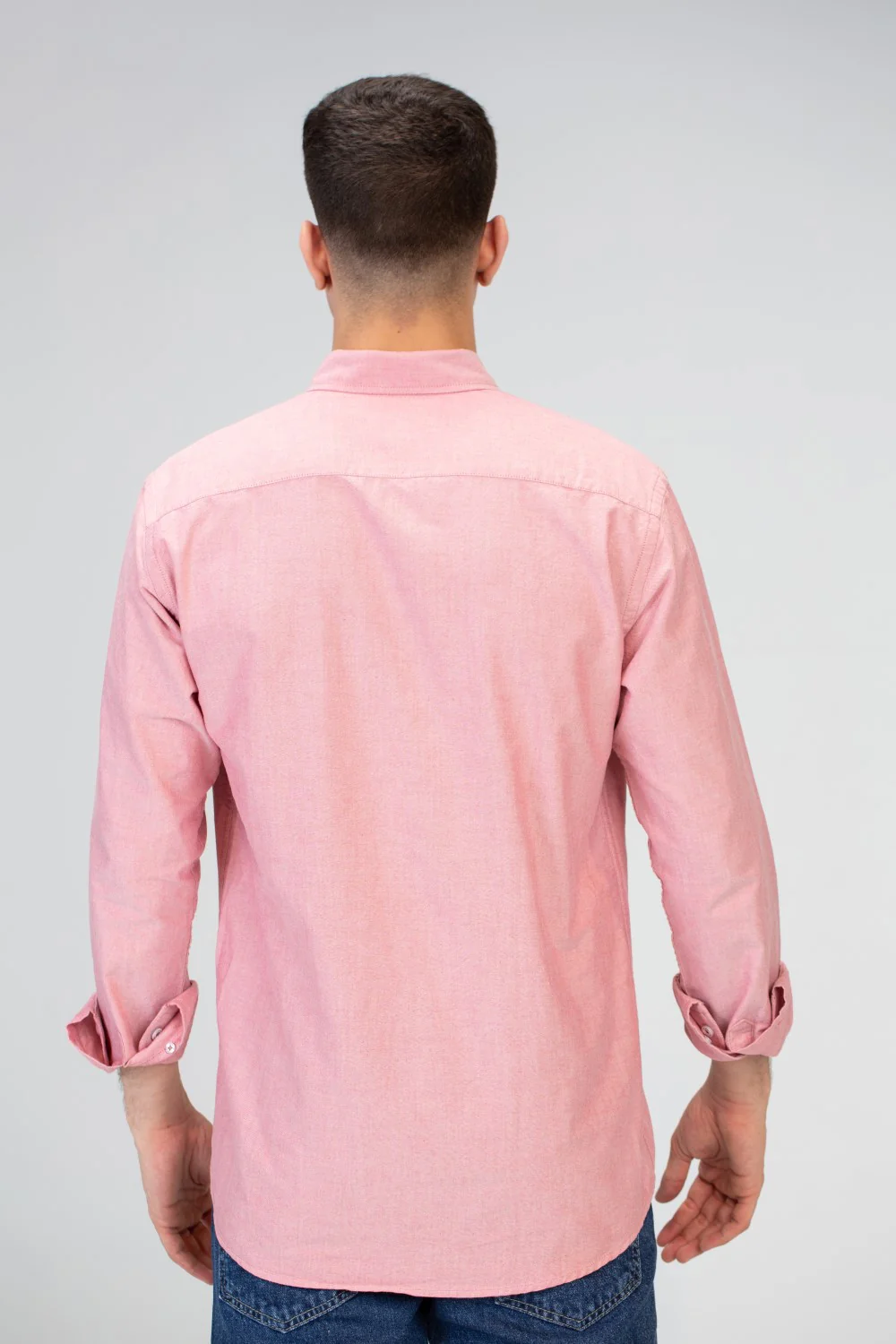 Mens Basic Plain Slim Fit Long Sleeves Shirt - Image 35