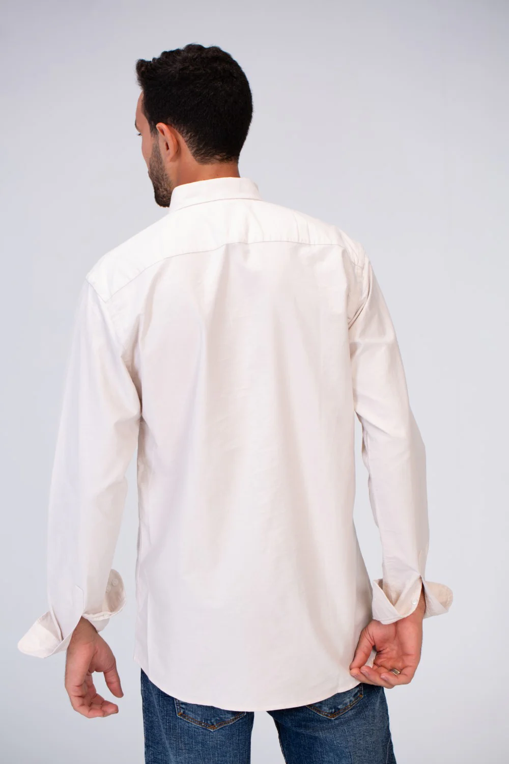 Mens Basic Plain Slim Fit Long Sleeves Shirt - Image 38
