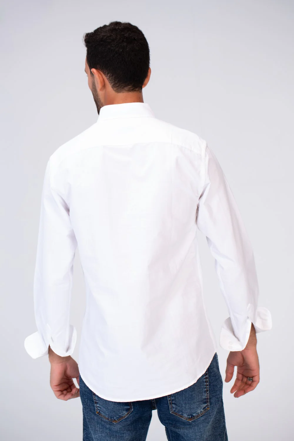 Mens Basic Plain Slim Fit Long Sleeves Shirt - Image 41