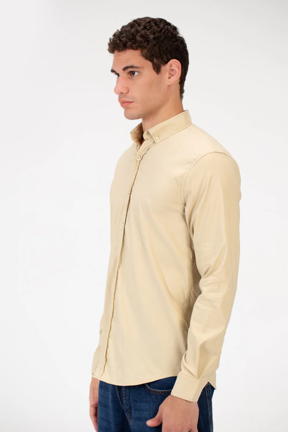 Men's Basic Plain Slim Fit Shirt In Comfortable Material - Image 3