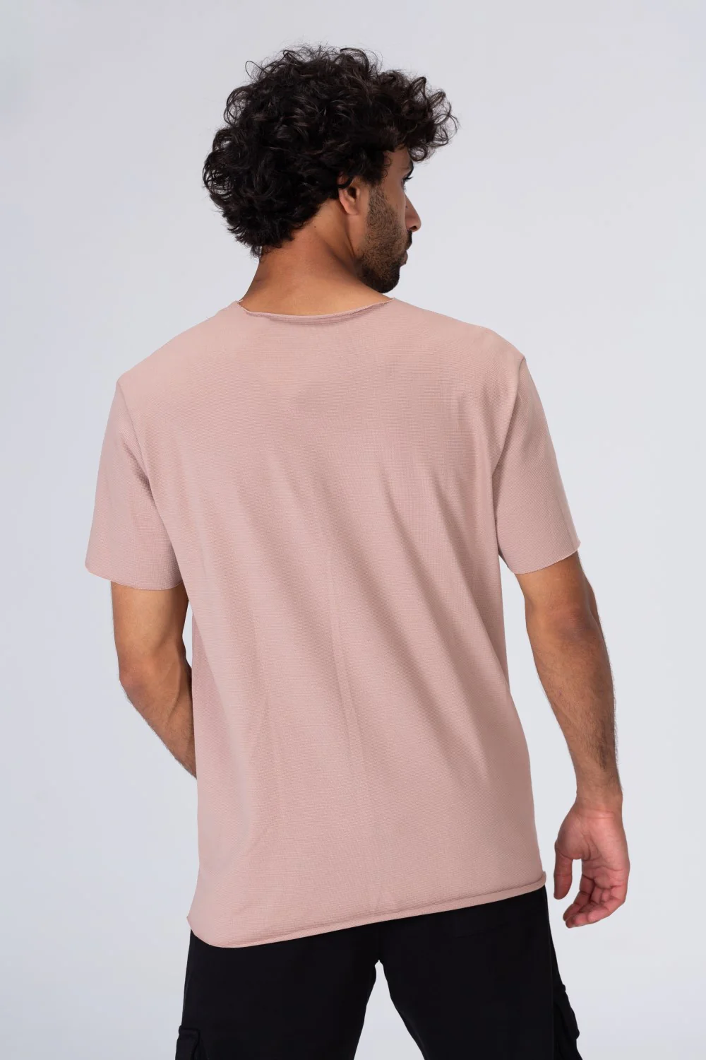 Mens Basic Plain T-shirt With Half Sleeve And A Front Pocket - Image 5