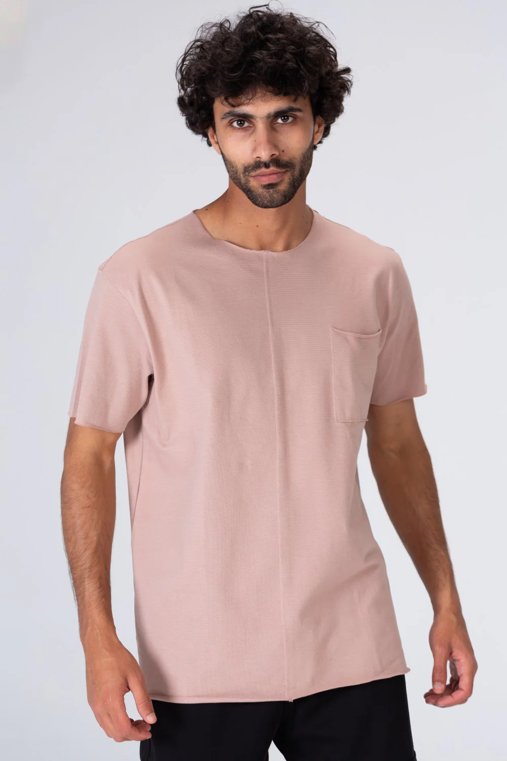 Mens Basic Plain T-shirt With Half Sleeve And A Front Pocket - Image 6