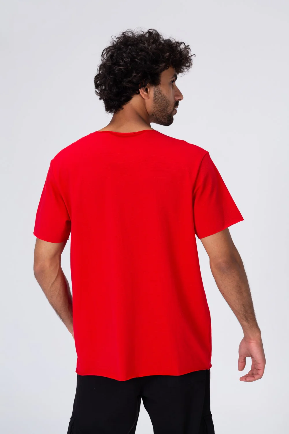 Mens Basic Plain T-shirt With Half Sleeve And A Front Pocket - Image 8