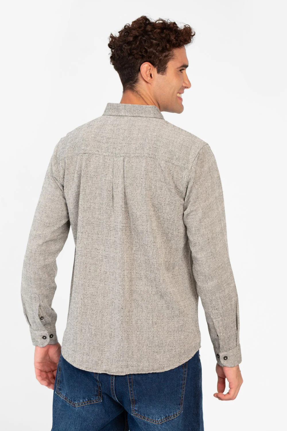 Men's Basic Regular Fit Long Sleeve Shirt - Image 2