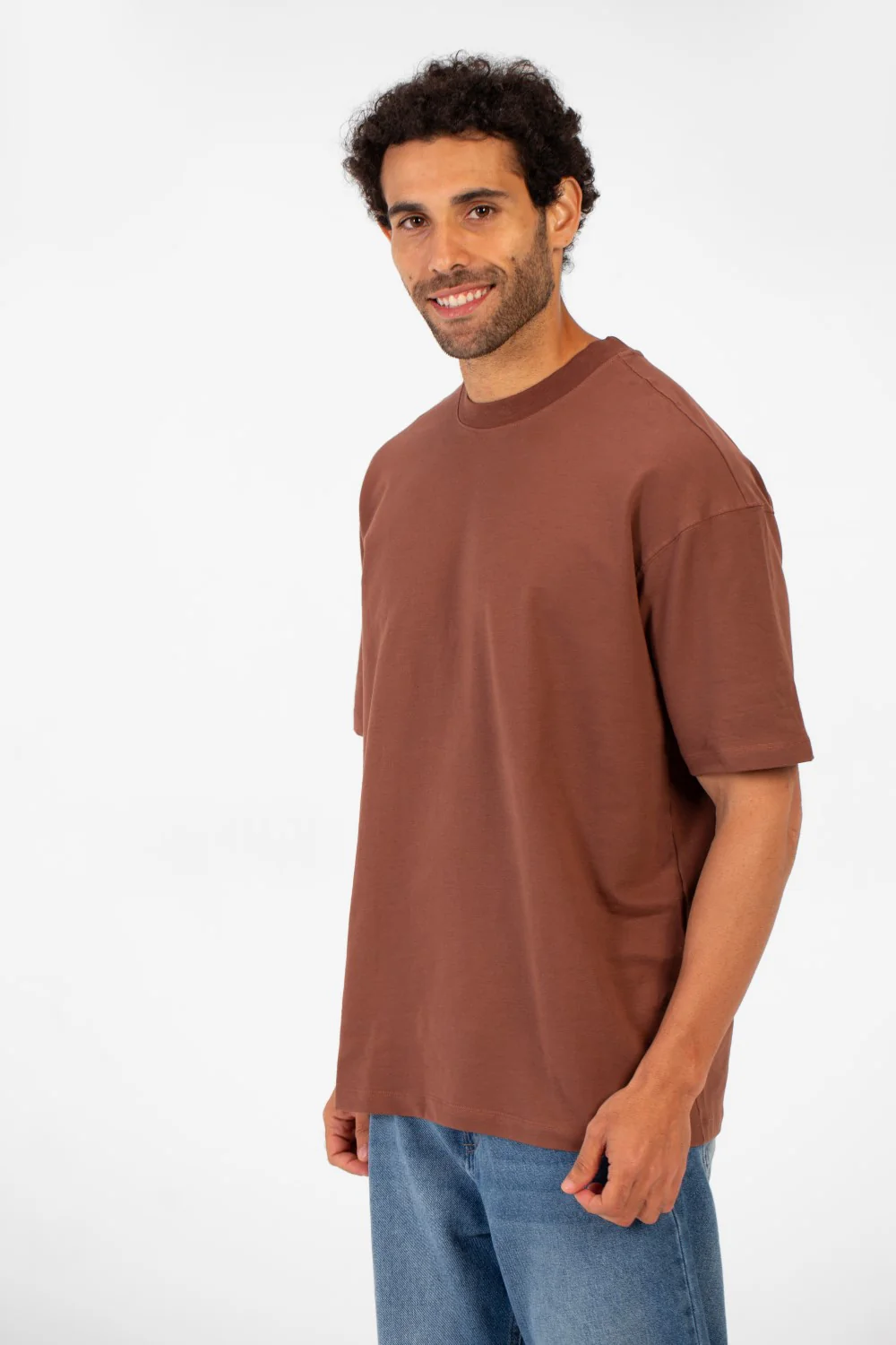 Men's Basic Round Neck Half Sleeve Summer Melton Regular Fit T-Shirt - Image 11