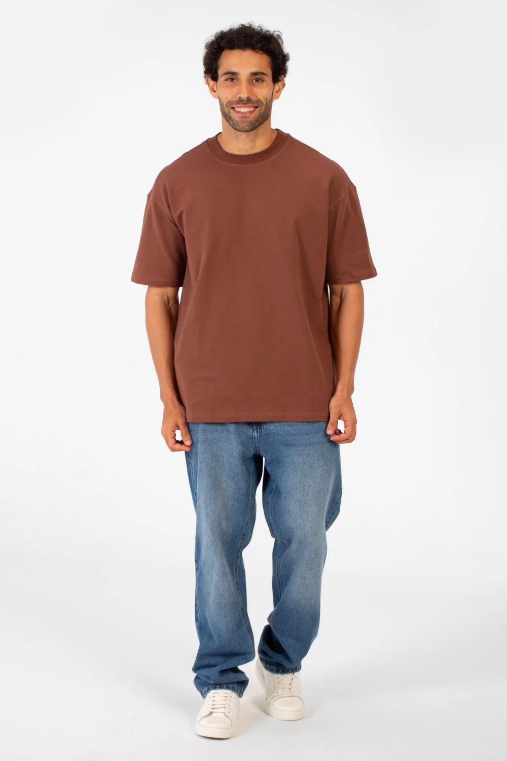 Men's Basic Round Neck Half Sleeve Summer Melton Regular Fit T-Shirt - Image 12