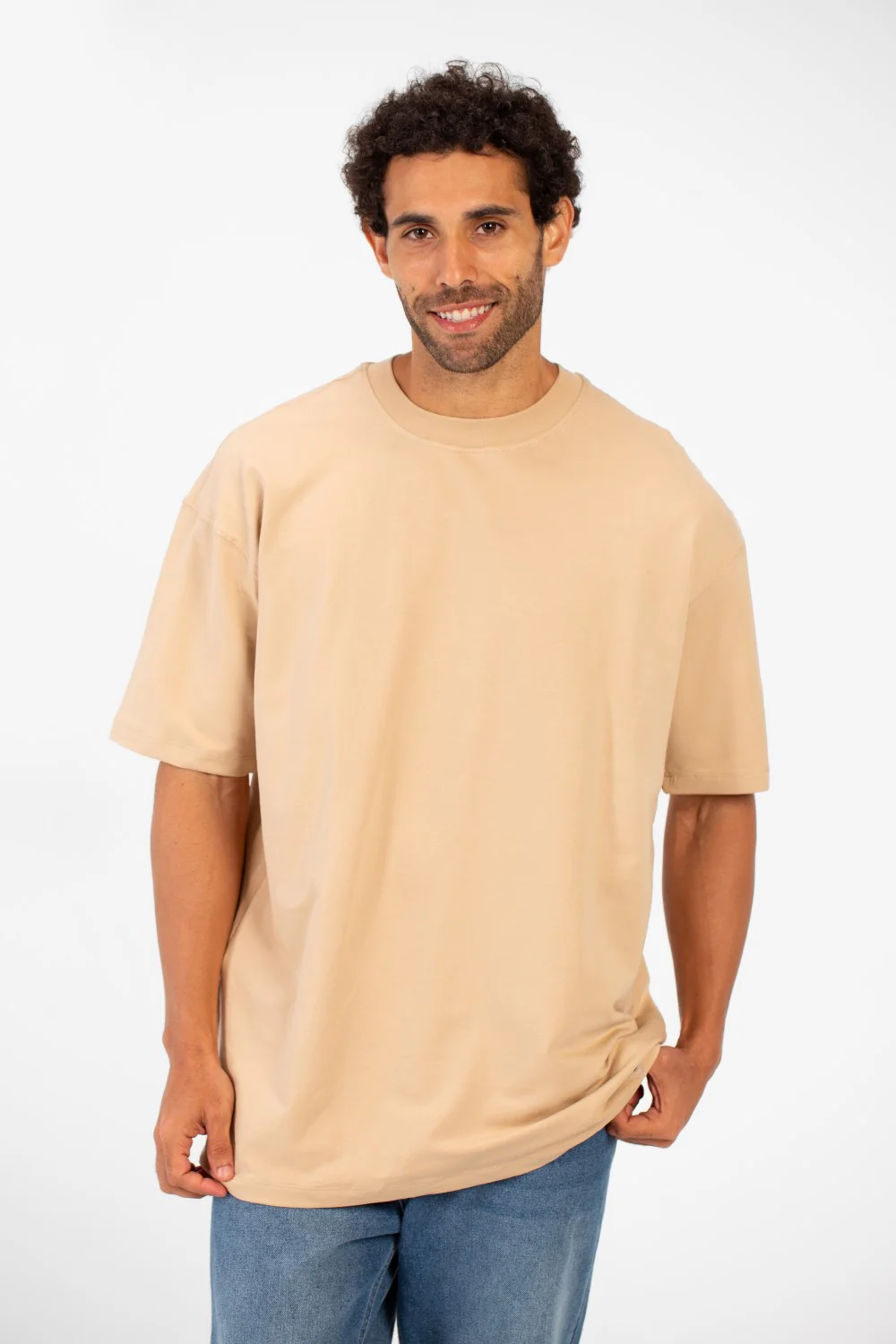 Men's Basic Round Neck Half Sleeve Summer Melton Regular Fit T-Shirt - Image 13
